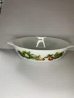 JAJ Pyrex 524 Tuscany Market Garden Glass Oval Casserole Baking Dish 70s Vintage