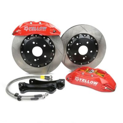 Yellow Speed Pot Front Big Brake Kit 330mm Slotted Disc For