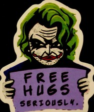 DC Comics Joker Sticker  Free hugs  love this...