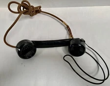 Vtg Automatic Electric Lineman's Operators Railroad Army Phone Handset (A10)
