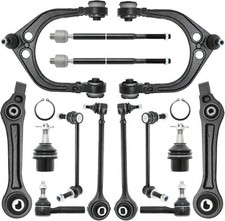 14PCS Front Control Arms w/Ball Joints, Tie Rod Ends Sway Bar End Link 