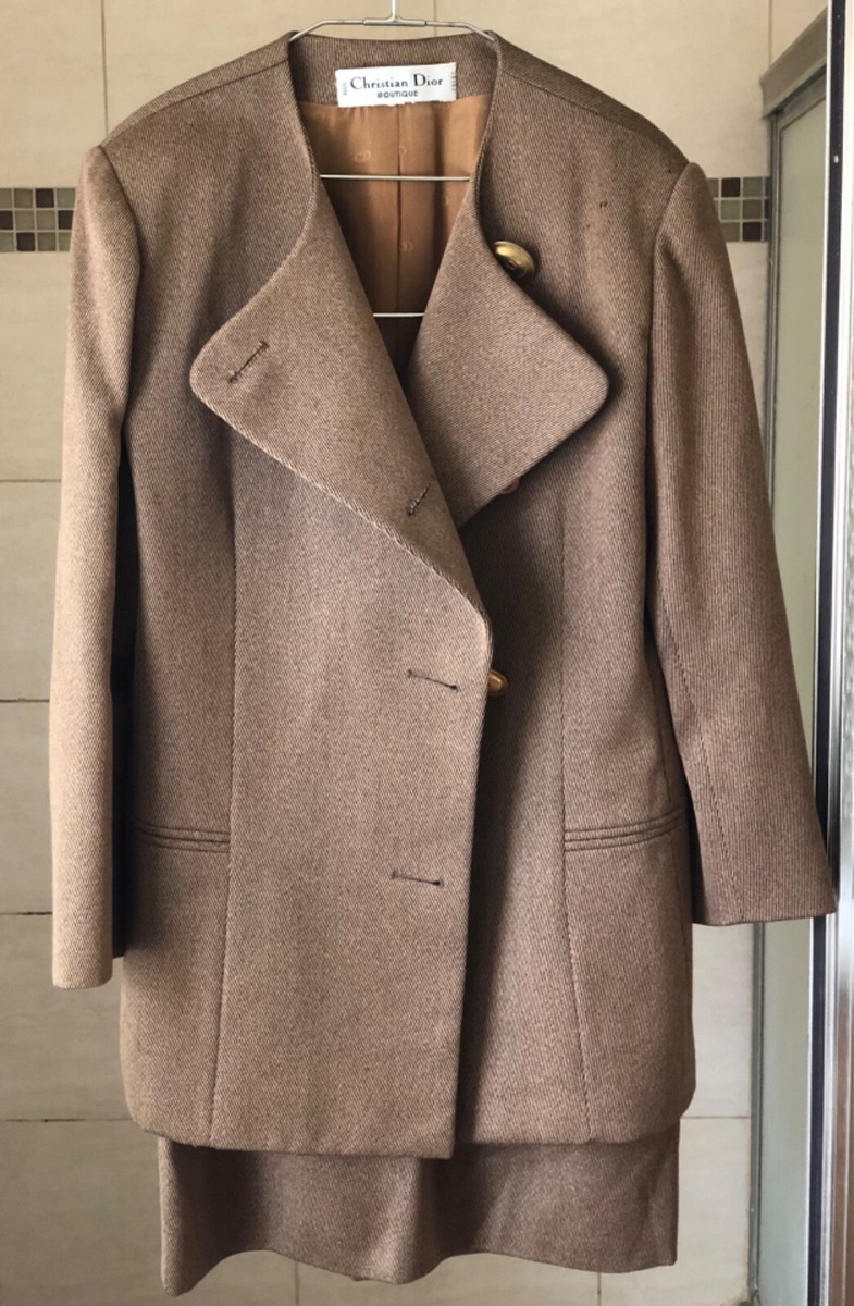 Christian Dior Boutique Paris Elegant Pea Coat Suit (RARE) | eBay