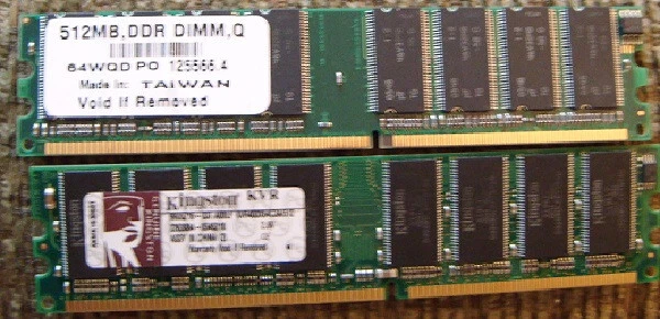 2 x 512 Kingston KVR Memory-2 Desktop and 2 pieces of 1GB KVR-- Used - Image 4 of 4