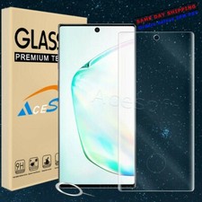 For Samsung Galaxy Note 10 Plus Fingerprint Tempered Glass Screen Protector Film