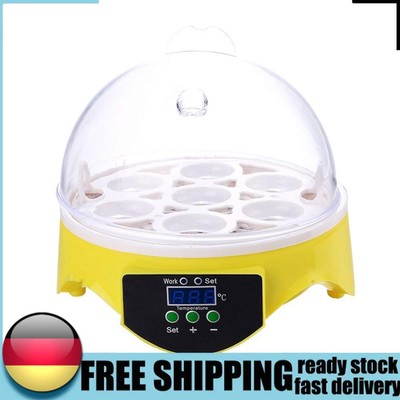 Mini 7 Egg Incubator Poultry Incubator Brooder Digital Temperature Controls