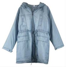 Free People Head In The Clouds Parka Coat In Blue Size M Bnwt Rrp $268 Free P&p