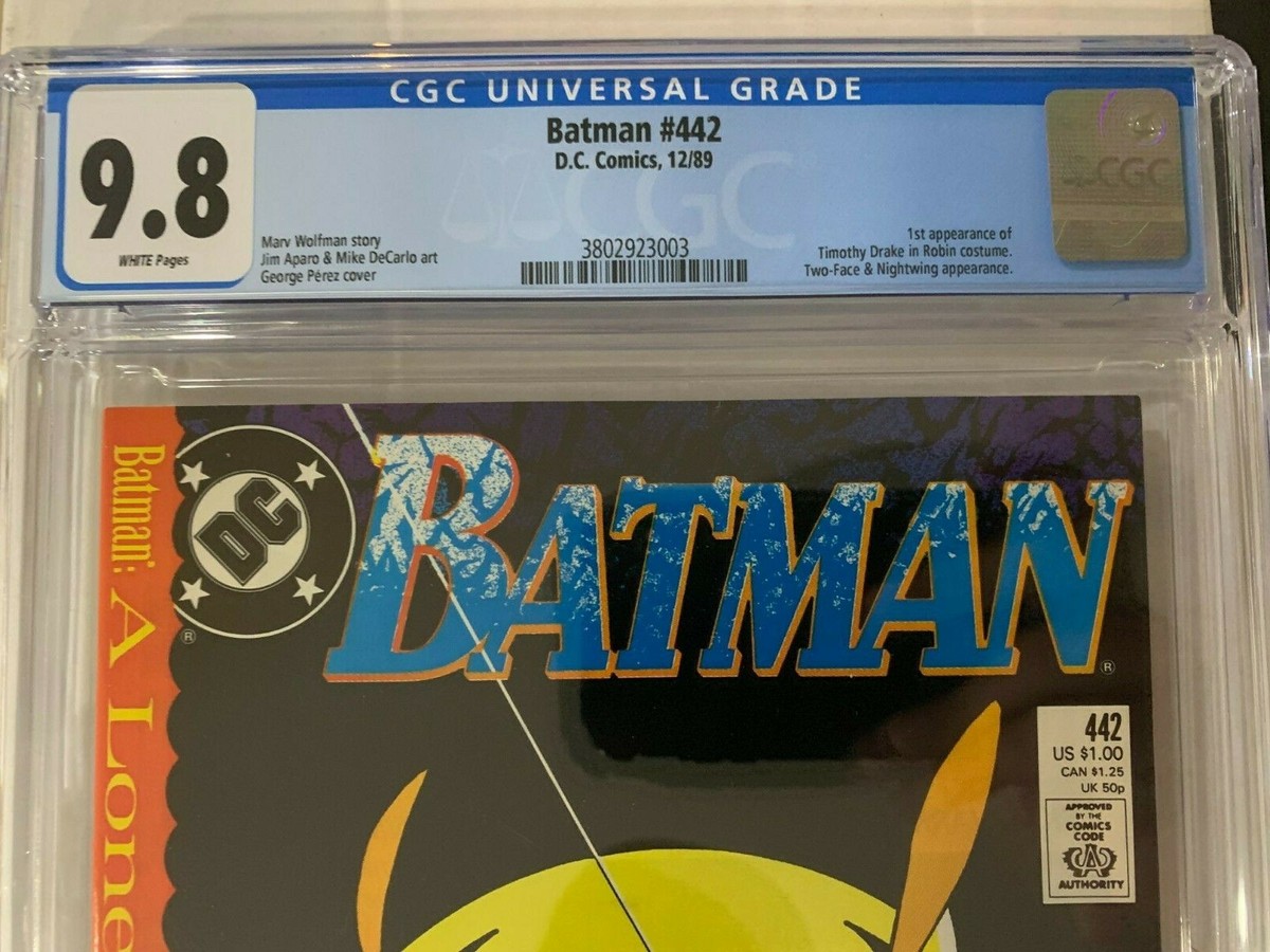 Batman #442 CGC 9.8, 1989, KEY DC COMIC, TIM DRAKE, DCU, PEREZ! | eBay