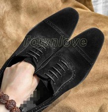 Brogue Men's Fashion Suede Leather Formal Dress Lace Up Party Oxford Shoes New