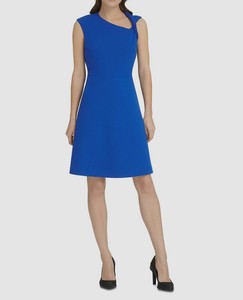 donna karan blue dress