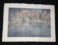 Carson Gladson (American 1940-2023) Serigraph Lithograph  6/75 Lakeview