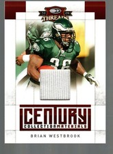 2009 Donruss Threads Century Collection Materials #4 Brian Westbrook 2/100 