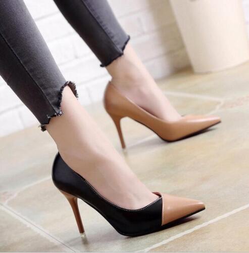 Women High Heels Elegant Pointed Toe Stiletto Shoes Fashion Ol Pumps Prom  Party | eBay