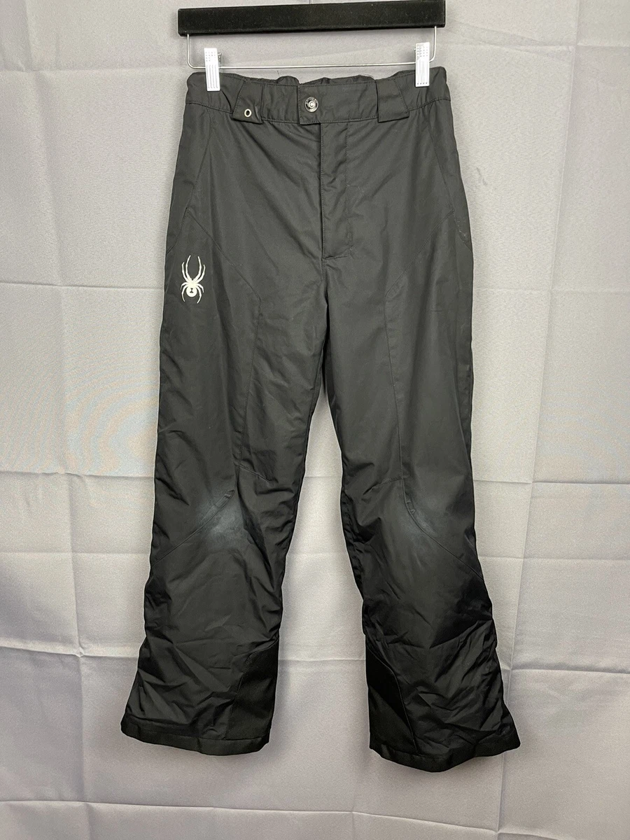 Spyder Snow Pants Youth 16 Boys Black Kids Insulated Waterproof