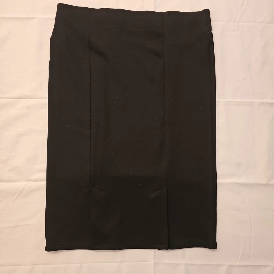Falda lápiz negra texturizada 89th & Madison para mujer talla grande Foto 3 de 4