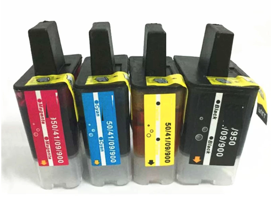 Set of 4 Replacement Ink Cartridges For Brother DCP 115C Printer | eBay