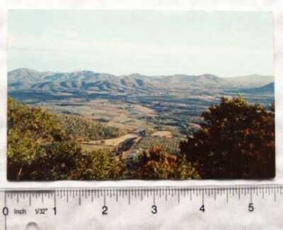 old postcard Rockfish Valley from Afton Overlook