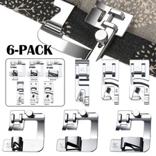 6X Narrow/Wide Rolled Hem Presser Foot for Singer Brother Sewing Machines Snap