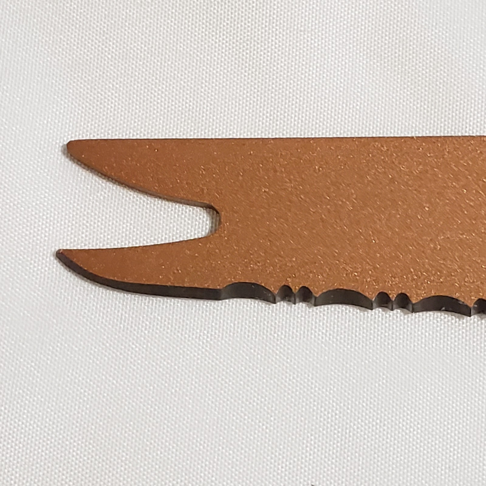 Copper Chef 8" Professional Knife Serrated Multipurpose Slicer Poker on End