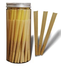 [200] Pre Rolled Cones Classic King Size Tips Natural Unbleached Rolling Papers
