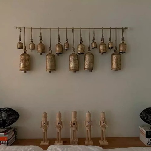 Christmas Bell Set of 15 Giant Harmony Cow Bells Vintage Handmade Rustic Lucky - Bild 3 von 4