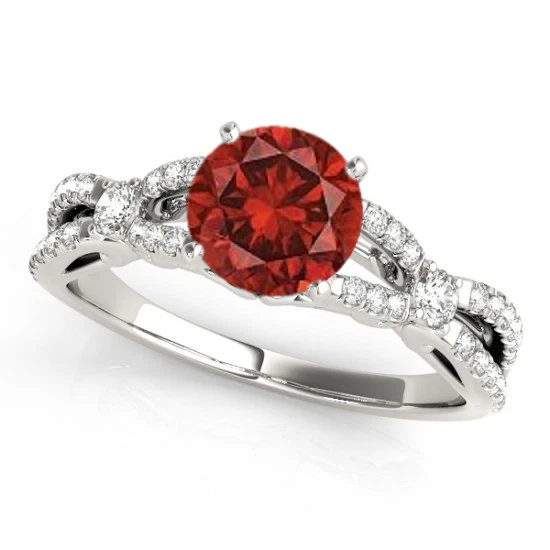 Red solitaire ring online