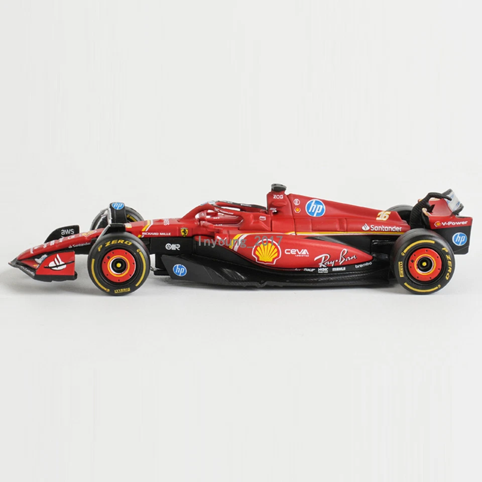 1/43 2024 F1 Ferrari SF-24 Model Car Diecast Toy Vehicle Charles Leclerc 16 - Image 4 of 4