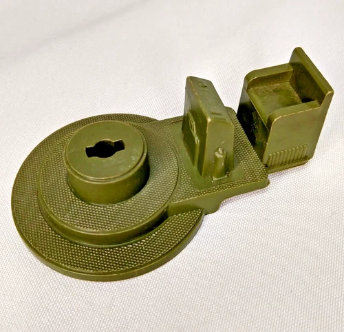 Vintage Military Gunner's Seat and base Launcher control panel Marx Ideal ? 3.5"