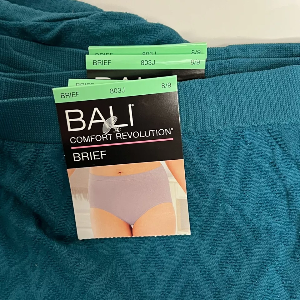 Bali Comfort Revolution Braguita 8/9 NUEVO CON ETIQUETAS 803J PAQUETE DE 4 Bragas Talla 8/9 Foto 3 de 3