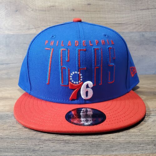 New Era Philadelphia 76ers Headline Hat Cap 9Fifty Adjustable Snapback NEW