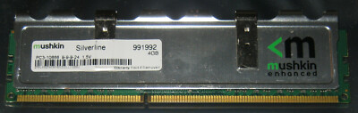 4GB MUshkin SILVERLINE DDR3 RAM 1333MHz PC3-10666U DIMM 240-pol. CL9 991992