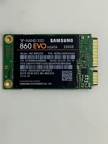 Samsung MZ-M6E250BW 860 EVO mSATA 250GB Solid State Drive For HP Lenovo Laptop - Photo 3/8