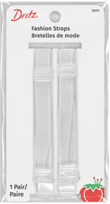 Detachable and Adjustable Fashion Straps, 1 Pair, Clear