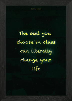 Sitze in Klasse Gerahmtes Wandbild Poster Leinwanddruck Bild