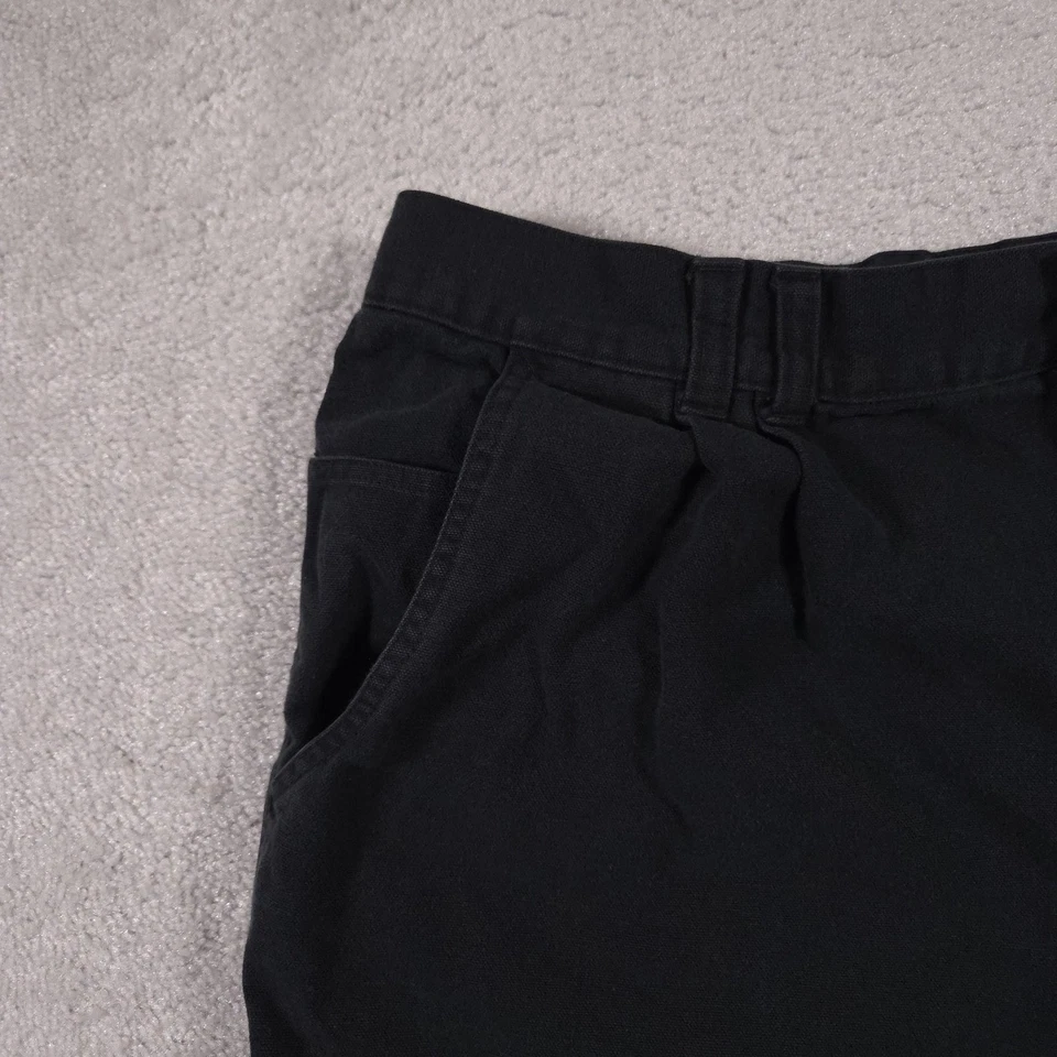 Big Dogs Shorts Mens 38 Black Casual Cotton Pleated Relaxed Fit Pockets Outdoor - Image 3 of 4