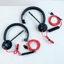 Lot of 2 Plantronics Blackwire C3310 USB-C USB-A Wired Mono Headset W/ Mic
