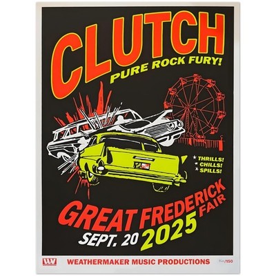 Clutch Great Frederick Fair Sept 20 2025 Rock Poster