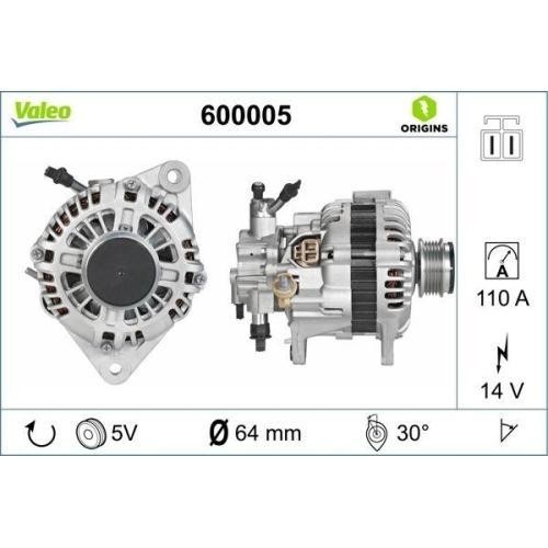 Alternateur Valeo 600005 évite les pannes de batterie sur votre véhicule Kia