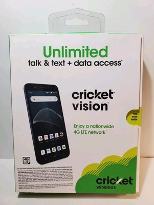 New Sealed Cricket Wireless Vision w/16GB 5.5'' 4G LTE Quad-Core Free Shipping!