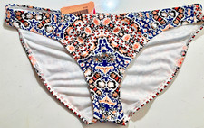 XHILARATION WOMENS HIPSTER BIKINI BOTTOM PEACH BLACK BLUE XL NEW W/TAGS