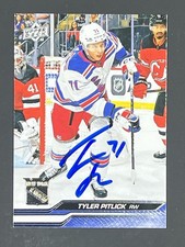 Tyler Pitlick Signed 2023-24 Upper Deck IP Auto Not Authenticated Rangers