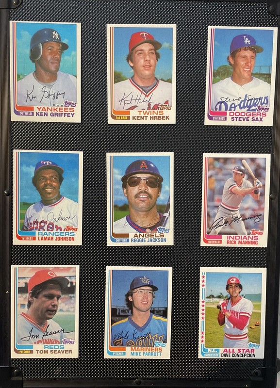 Vintage Lot Topps Update Hrbeck Reggie Jackson Sax Seaver NM-NM Or Better