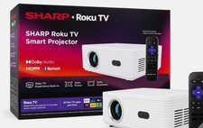 Sharp Roku TV Smart Projector Full HD Auto Focus Auto Keystone Dolby Audio HDMI