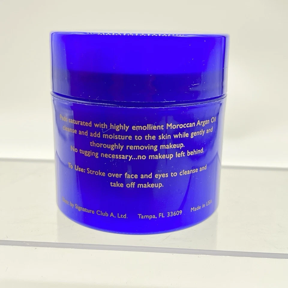 Signature Club A Precious Moroccan Argan Oil Cleansing & Makeup Remover Pads 60 - Image 2 of 2