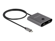 Delock USB Type-C Switch 2 auf 1 bidirektional 8K Netzwerk Switch 10 11500