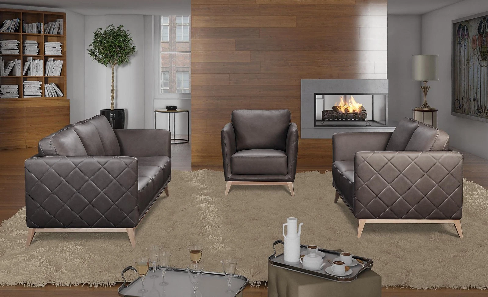Sofa set set 3 + 1 seater leather couch sofa upholstery set sofas couches