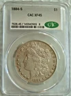 1884-S Morgan Dollar CAC XF45