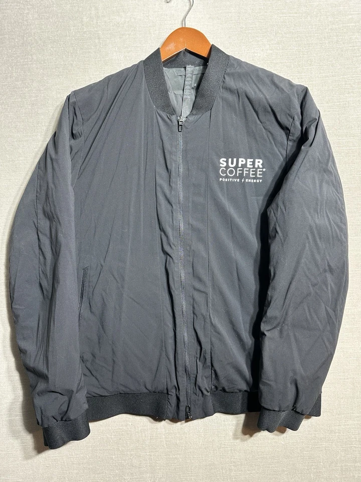 Lululemon Switch Over Bomber Jacket Mens Large Black Goose Down Full Zip Puffer - Image 2 of 4