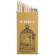 12 x 'Singing Canary' Long 178mm Coloured Pencils / Pencil Set PE00083047