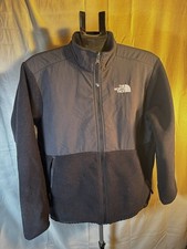North Face Jacket Boys XL Black Gray DENALI Full Zip Outdoors Winter Youth