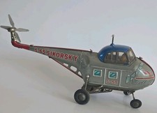 Vintage Tin Sikorsky S-55 Westland Helicopter Toy - 1950 - Age 17 Years  Up